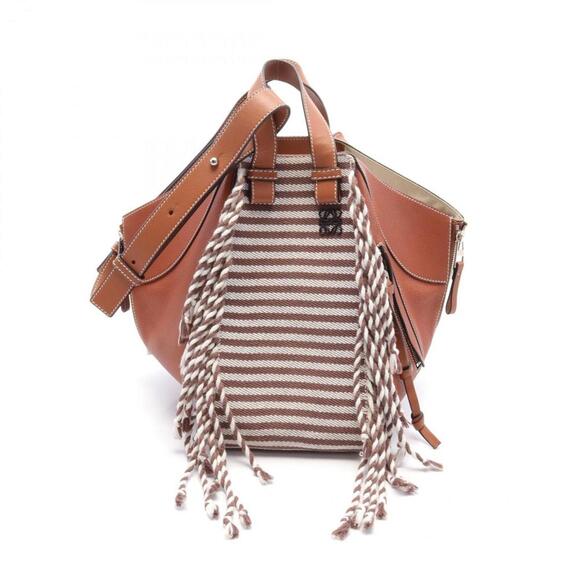 LOEWE Brown Leather Hammock Bag - Picture 1 of 11